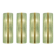 Contemporary Rectangular Murano Glass Wall Sconces With Chrome Finish – Set