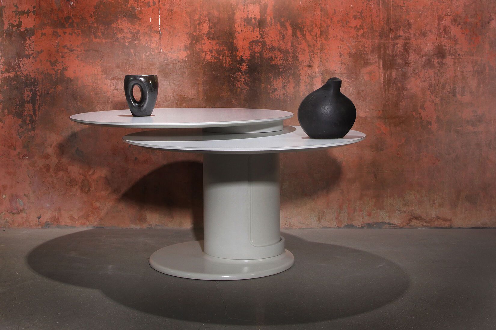 Two Tops Dining Room Table By Erwin Nagel For Rosenthal, 80s