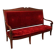 18th Century French Hand Carved Mahogany Upholstered Sofa in the style of George Jacob