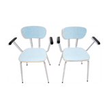 A pair of chairs with armrests, poland, 1970s