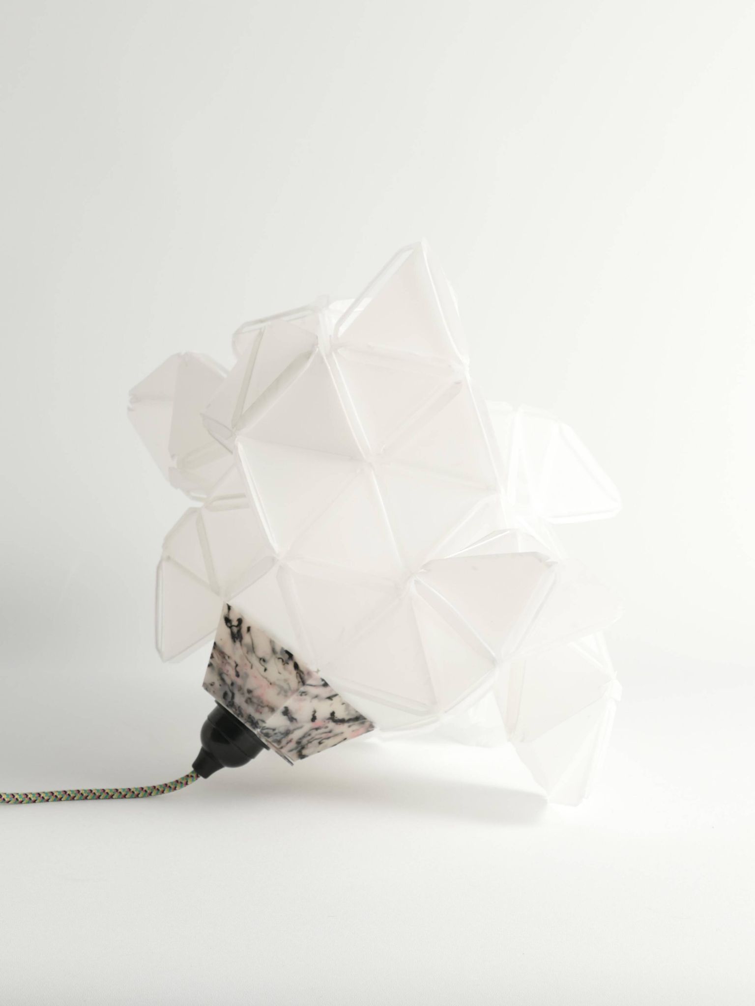 Labyrinth, Hazy, Artisan Table Lamp Light Sculpture, By Republiken