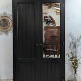 Wardrobe, old wardrobe painted black