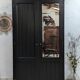 Wardrobe, old wardrobe painted black