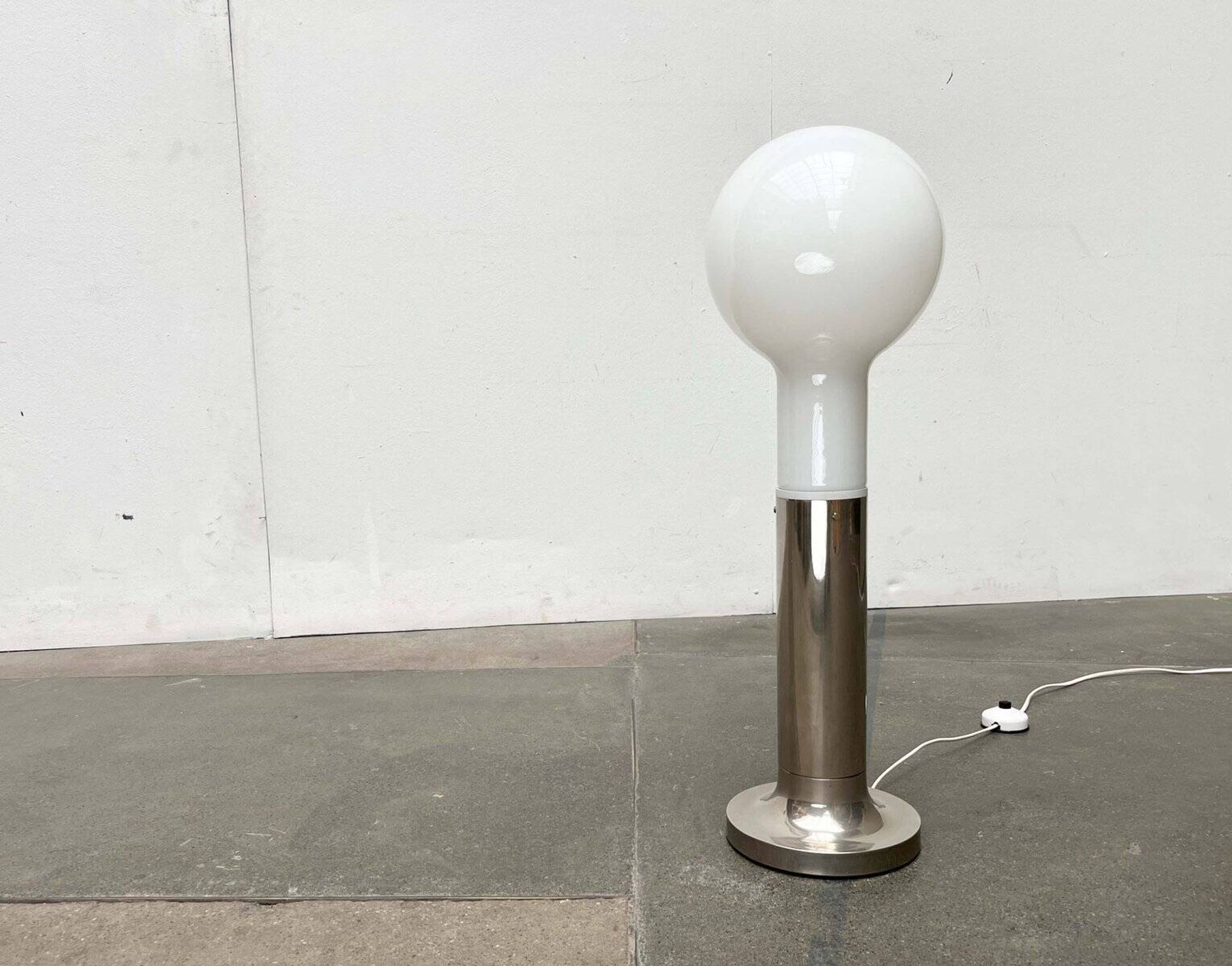 Swiss design floor lamp modern bulb mid-century space age by Temde, 1960s