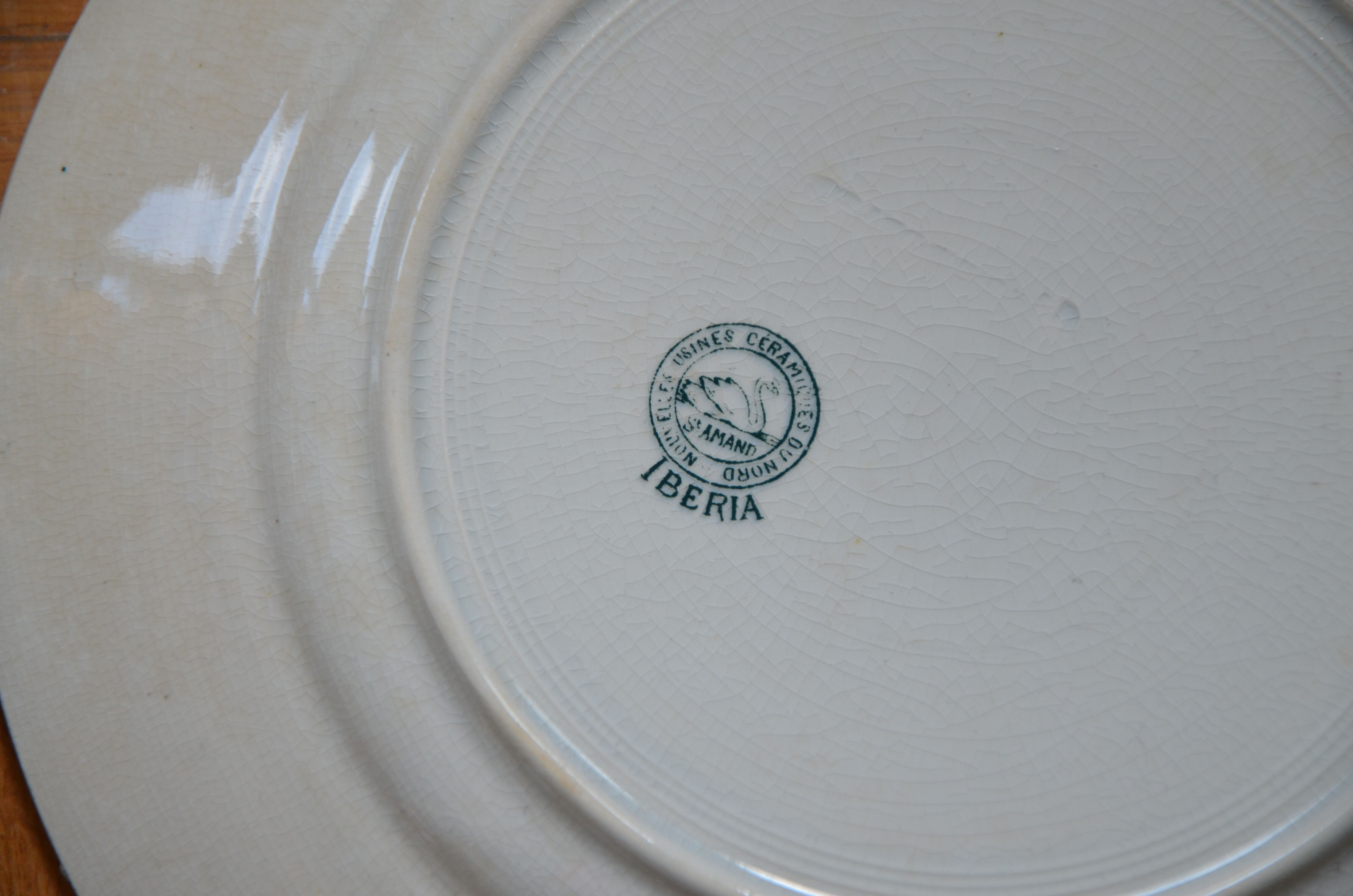 Lot de 6 assiettes Saint Amand collection Ibéria