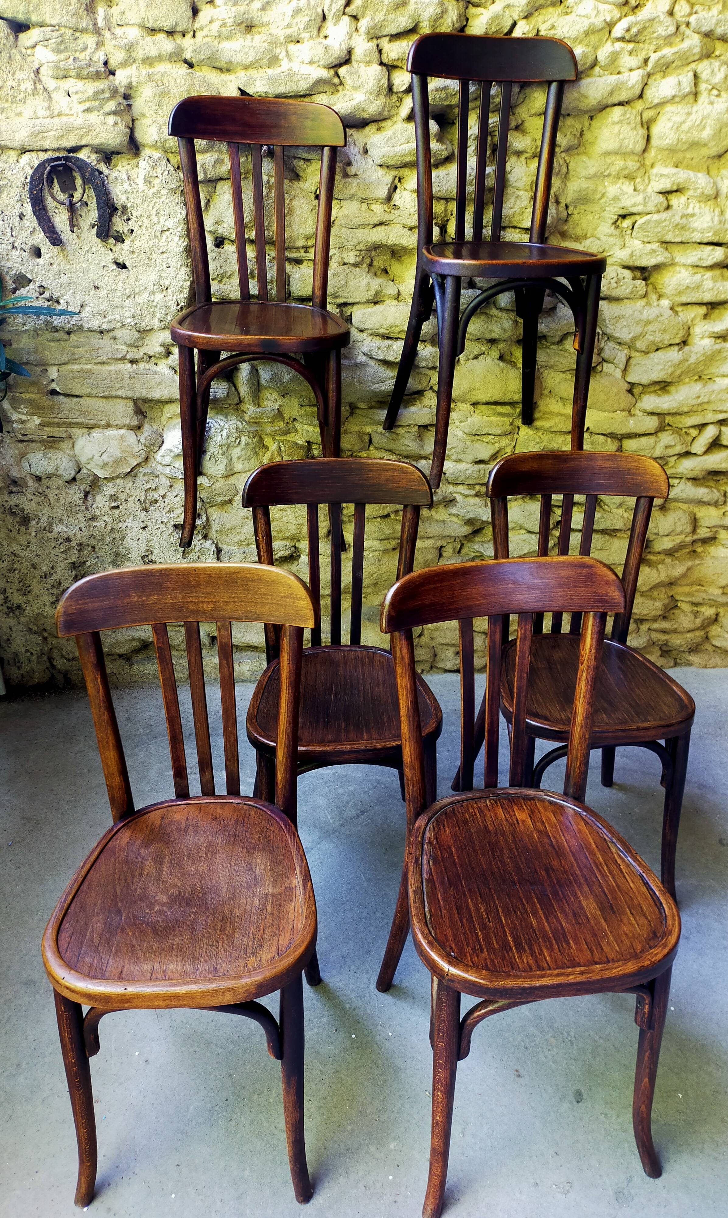 Set of 6 Baumann bistro chairs