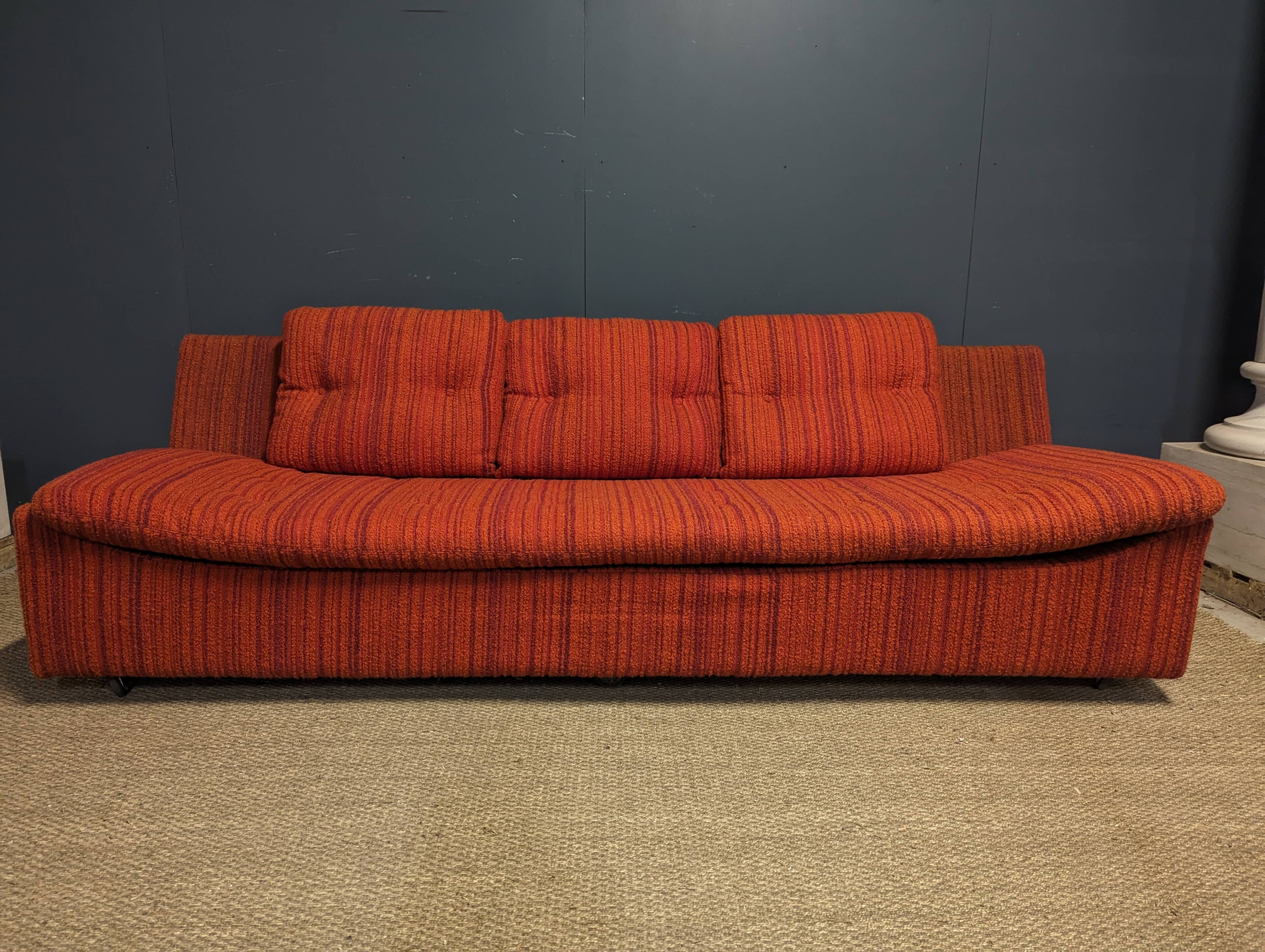 Sicaf goose feather-filled terry fabric sofa