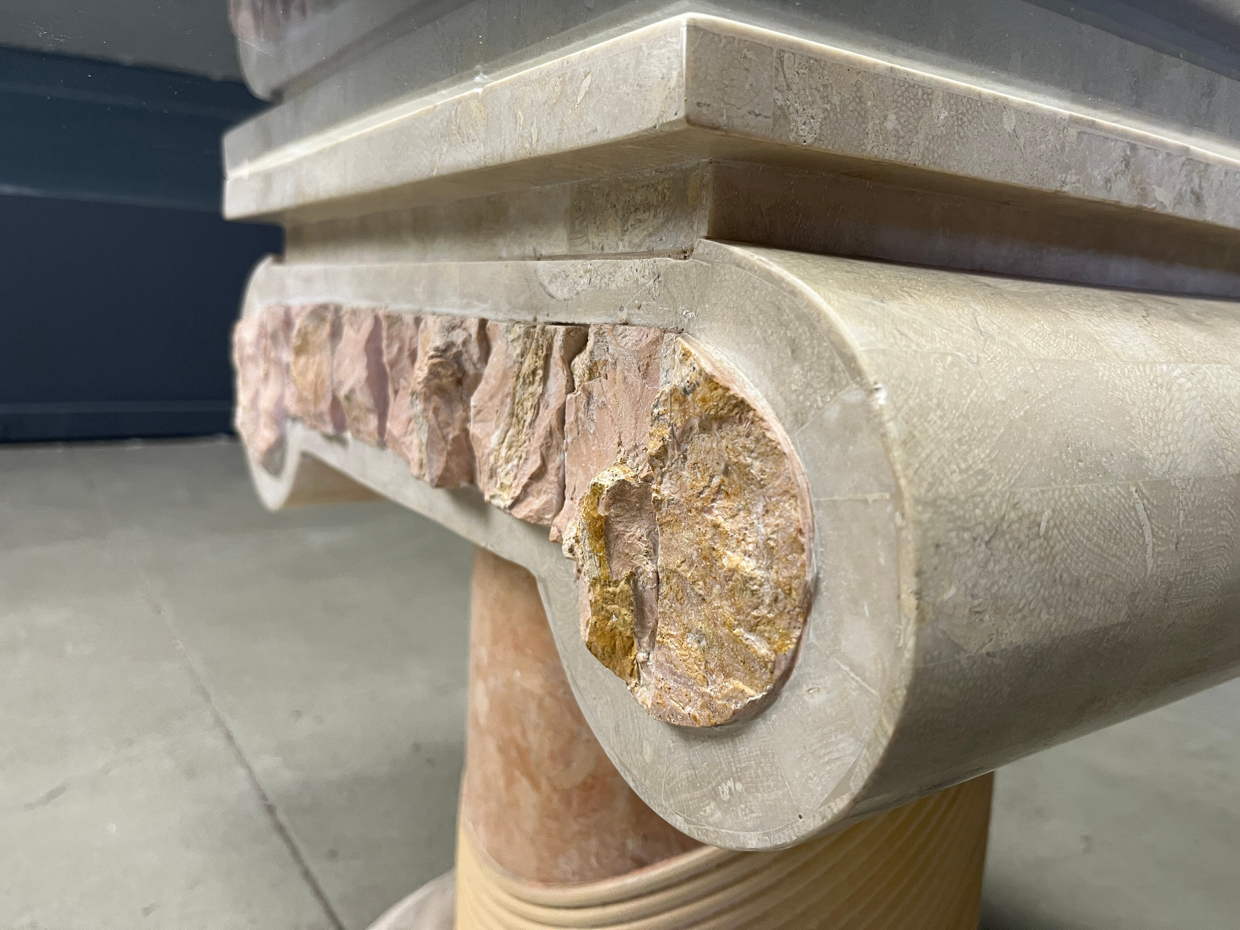 Tesselated column coffee table by Maitland Smith, 1970s