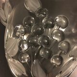 Plat en verre motif fruits