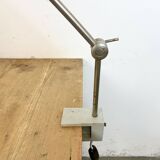 Grey Industrial Factory Office Desk Lamp from Elektrosvit, 1970s