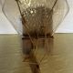 Art Deco glass press basin suspension signed Degue