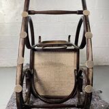Rocking chair Chair in wood and Cannage from the 70s