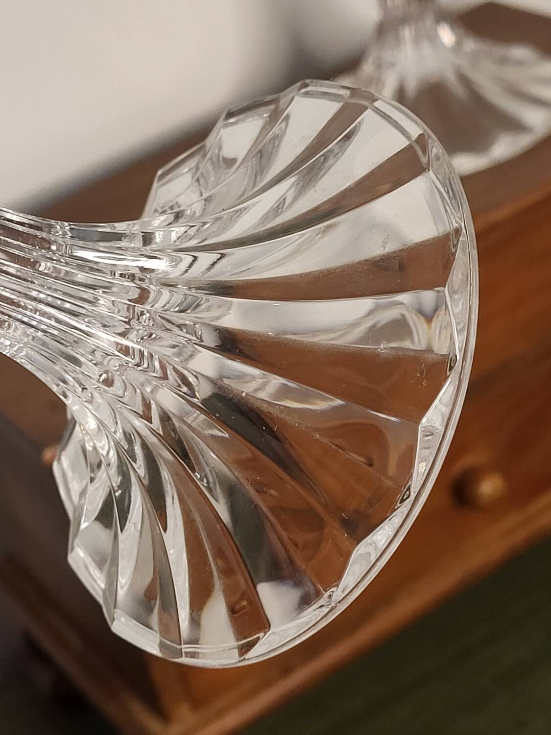 Crystal candle holder