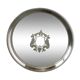 Silver metal round tray