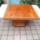Art Deco table in moiré mahogany from the 1930s.