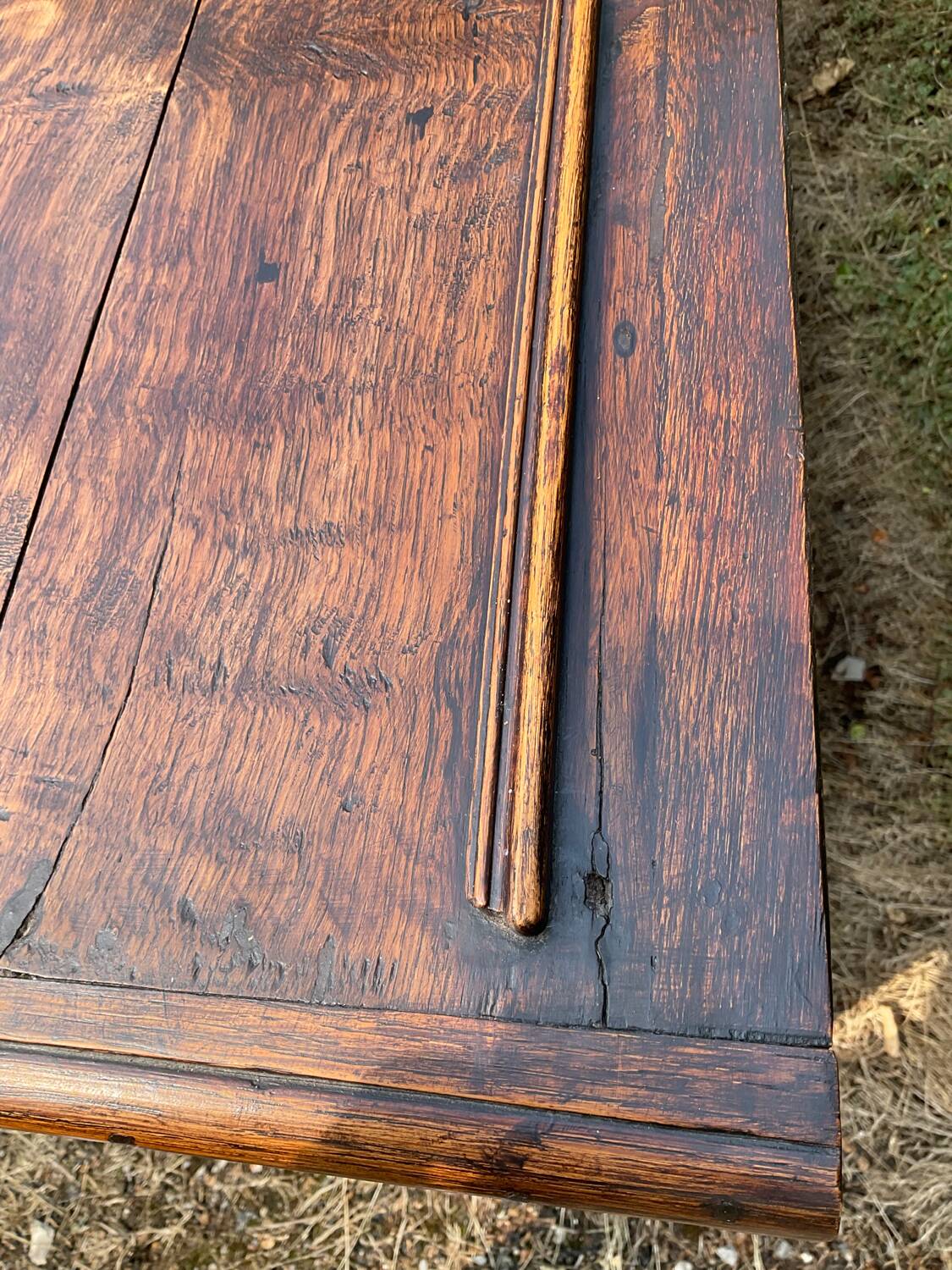 Antique 18th century solid oak Jacobean style sideboard