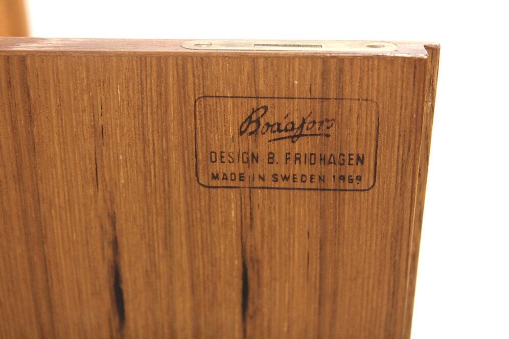 Scandinavian teak sideboard, Bertil Fridhagen, Bodafors, Sweden, 1960