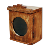 Wall display case - old Burmese teak clock box