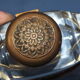 Ink shuttle 19th in crystal and golden brass