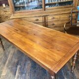 Farm table with turned legs