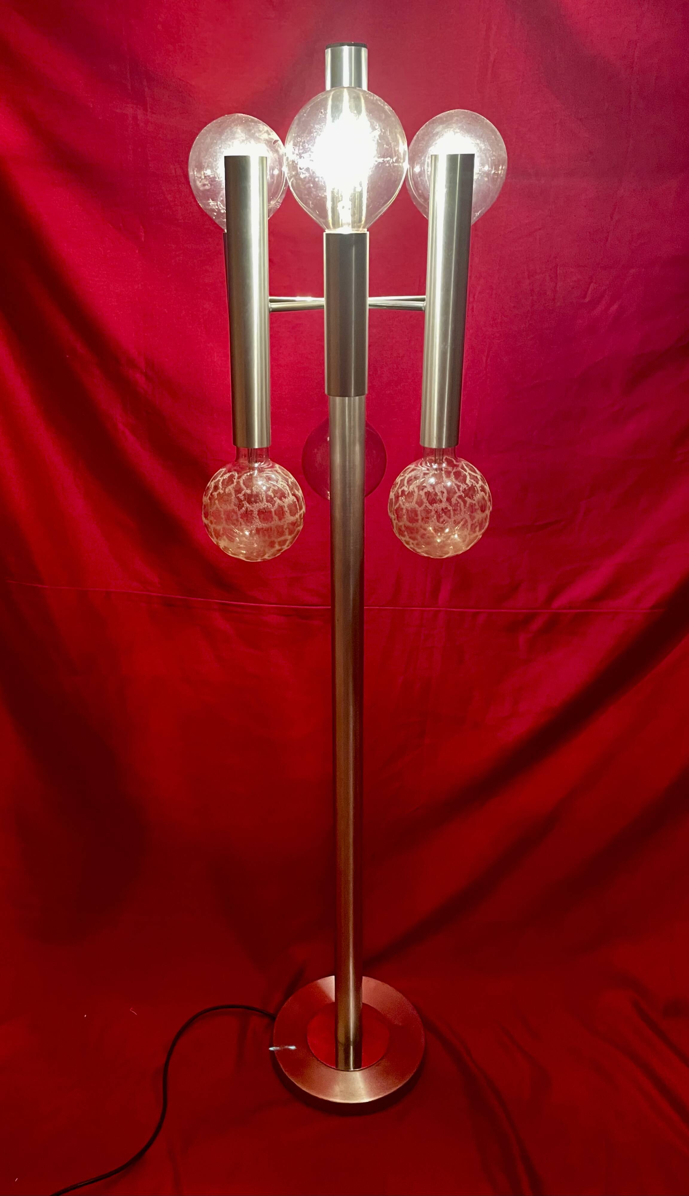 "RAAK" floor lamp, "Sputnik" inspiration, vintage, from the 70s