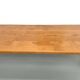 XL brutalist dining table in solid oak