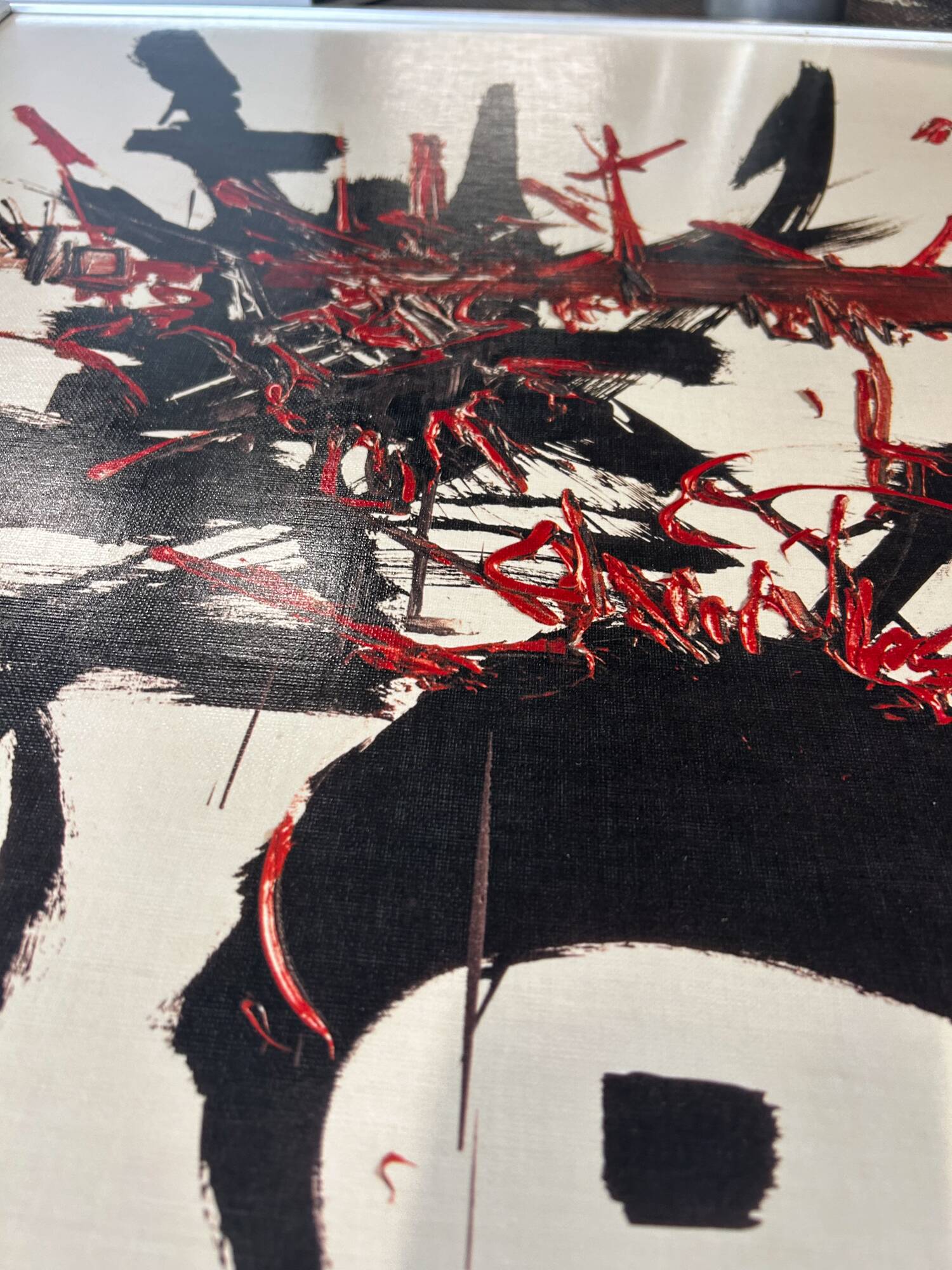 Tableau Georges Mathieu edition Braun