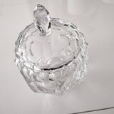 Set of Bohemian crystal salad bowls and candy dishes