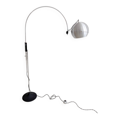 Lampadaire globe oculaire réglable Space Age des années 1970