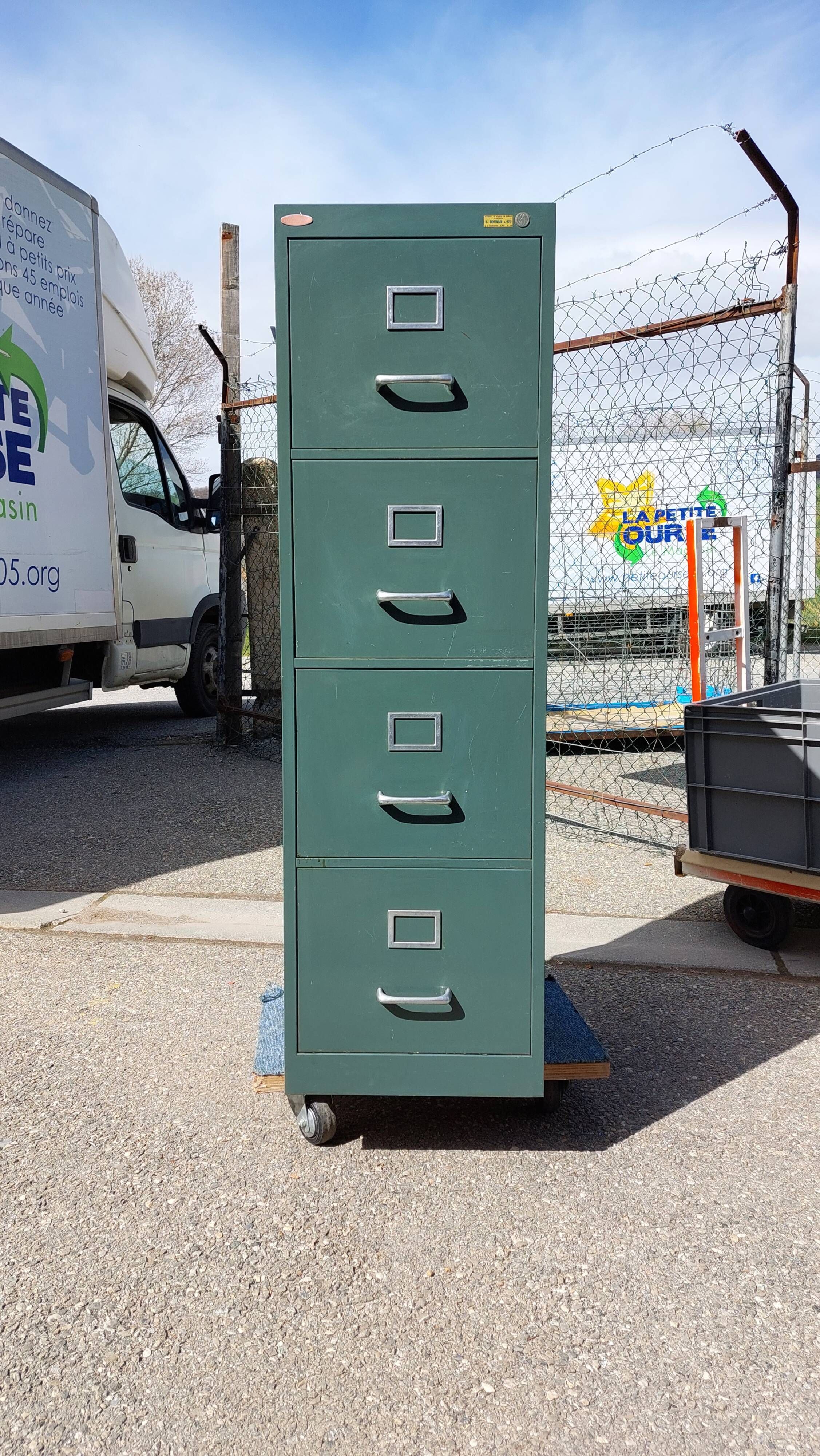 Vintage metal column furniture Strafor - 50s
