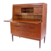 Secrétaire Torvits Klim en teck, style rétro vintage danois des années 1960