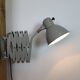 Grey German Industrial Scissor Wall Lamp from SIS, 1960s