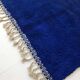 Moroccan Berber carpet beni ouarain uni blue majorelle 215x163cm