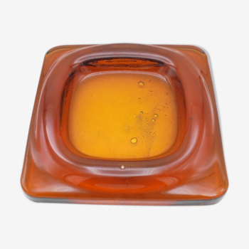 Vide-poche en verre ambré
