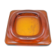 Empty-pocket in amber glass