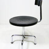 Architects chair with tubular steel frame, height adjustable