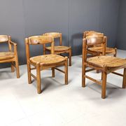 Rainer Daumiller pine wood dining chairs for Hirthals Savvaerk