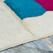 Handmade pure wool rug, size 100 x 200 cm