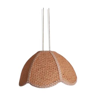 Suspension fleur en raphia