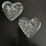 pair of heart candlesticks 1960