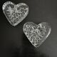 pair of heart candlesticks 1960