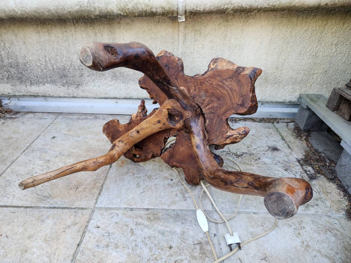 Large table lamp vine trunk