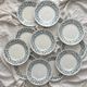 12 flat ironware plates “Louis XVI” Saint Amand and Hamage