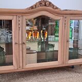 Vintage light wood display case