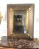 Miroir en tôle et cuivre repoussé des années 70 - 52 cm x 33 cm