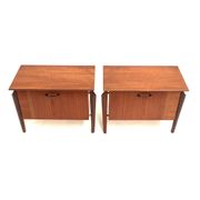 Deux tables de chevet vintage de Louis van Teeffelen pour Wébé des années 1960
