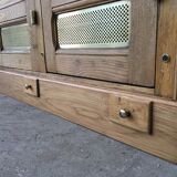 Former wardrobe of the Bank of France in light oak, 2 doors, years 30