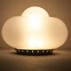 Opaline Murano glass mushroom table lamp, Italy 1970s