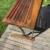Old Parisian metro bench