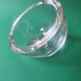 Cendrier demi-sphère en verre ancien vintage